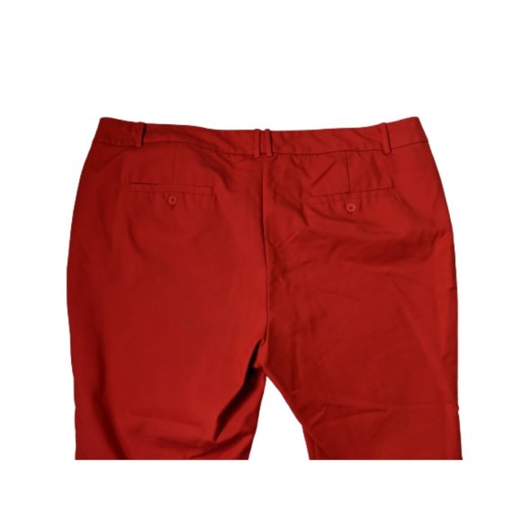 Eloquii Reddish Orange Cropped Pant 24S - Picture 7 of 8